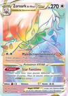 Zoroark de Hisui Vstar Rainbow 203/196 Origine Perdue INFO EN DM