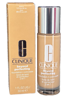 Clinique Beyond Perfecting Foundation + Concealer WN 22 Ecru (VF)  1oz NIB