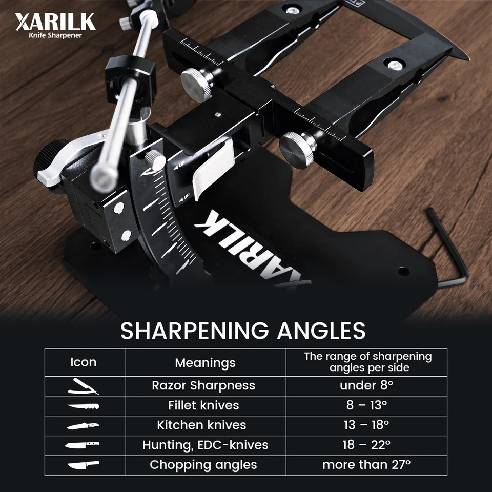 Sistema de afilado de cuchillos guiado GEN3, aluminio | Afilador de cuchillos profesional Foto 4 de 4