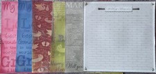 KAREN FOSTER 6 12X12 PREGNANCY, GRANDPARENTS & MARRIAGE SCRAPBOOK PAPERS