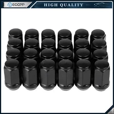 24Pcs 14x1.5 Bulge Acorn Lug Nuts 1.77" Length 7/8" Hex For Chevy Silverado 1500