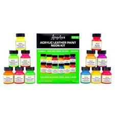 Angelus Acrylic Leather Paint Neon Kit Canvas Shoes Boots Jacket Sneakers Design