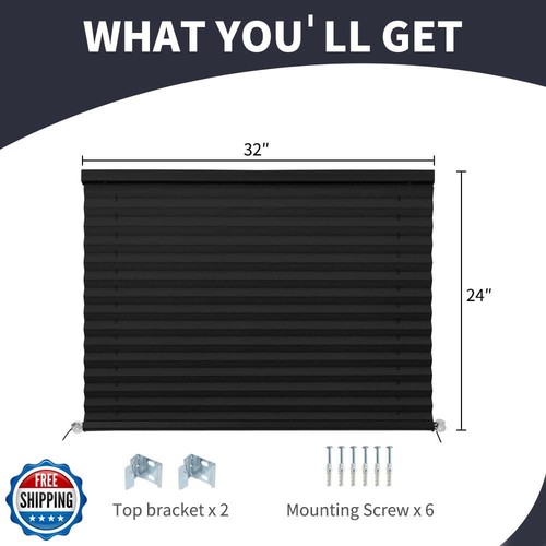 LUCKUP RV Blinds for Camper Window Blackout RV Shades Curtains 32" W x 24" L - Picture 2 of 5