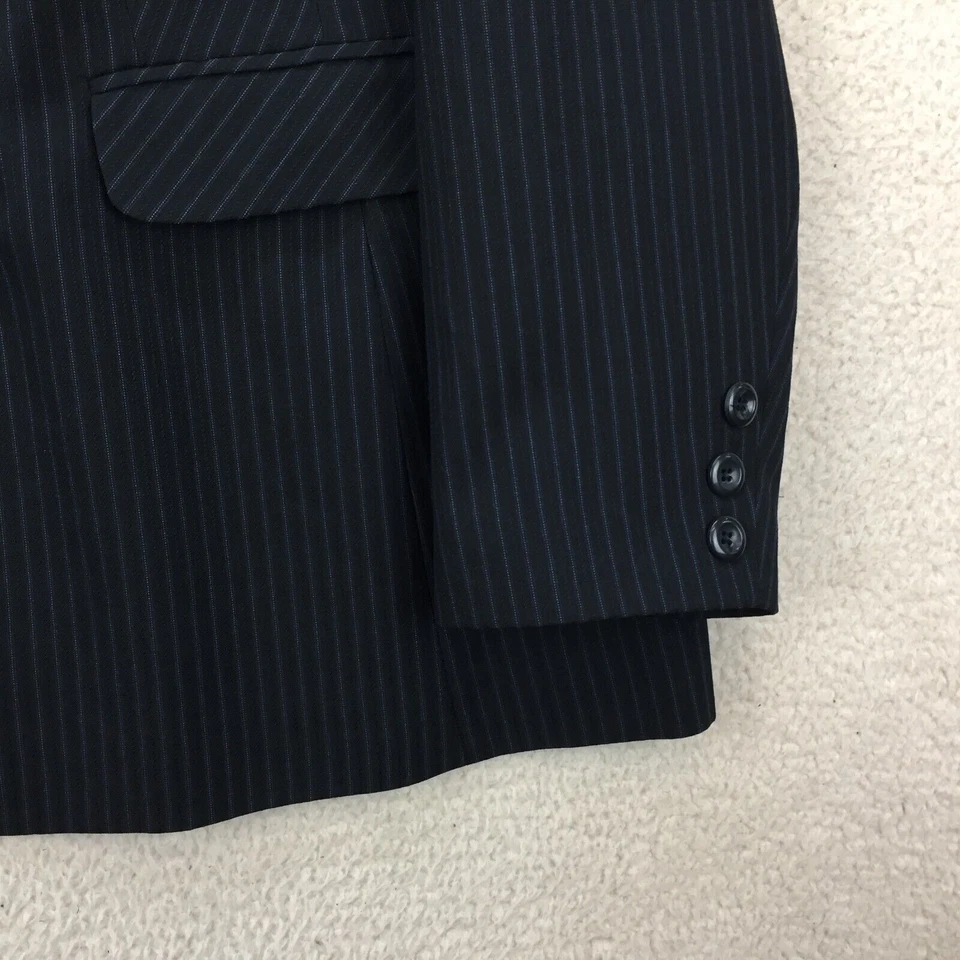 Tailored For You Black Stripe Polyester Regular Blazer Jacket Women Size UK 2XL - Image 3 of 4