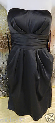 NWT SNAP JUNIORS PLUS SZ 3 CHARCOAL GRAY COLORED STRAPLESS COCKTAIL DRESS 