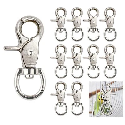 AUTOKCAN 10PCS Trigger Snap Hooks 2.32'' x 0.82'' Heavy Duty Swivel Snap Hooks Metal C...