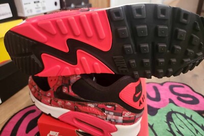 Size 8 M - Nike Atmos x Air Max 90 We Love Nike - Bright Crimson