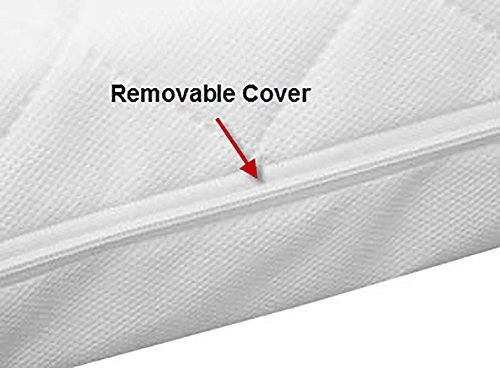 Classic Foam Travel Cot Mattress White 95 x 65 x 7.5cm High Quality Foam - Picture 2 of 3
