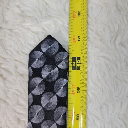 John Ashford Silk Necktie Men's CD's Vinyl Records Print Drum Symbol Foulard DJ - Picture 8 of 8