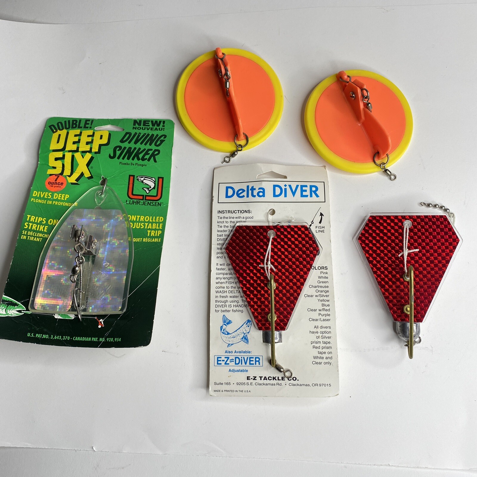 Dipsy Diver Trolling Luhr Jensen Deep Six Delta Diver Lot of 5 eBay