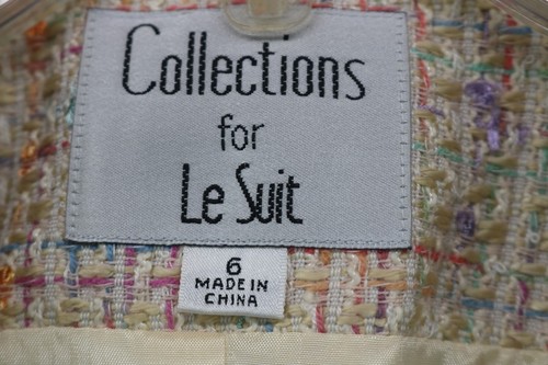 Le Suit-Collections-"Pretty in Tweed" Skirt Suit-Vintage-Size 6-New w/Tags - Picture 6 of 19