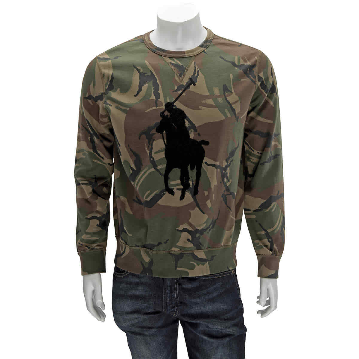 Polo Ralph Lauren Camouflage Pony Sweatshirt, Size Small in Multicolor