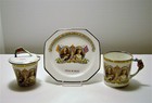 Scarce Paragon King George V & Queen Mary 1935 Silver Jubilee Coffee Set Trio — photo 1