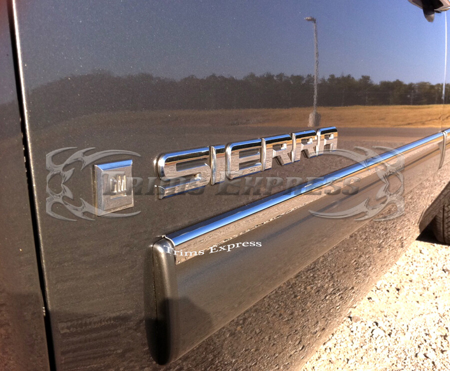 20072013 GMC Sierra Extended Cab 4Pc Chrome Body Side Molding Trim
