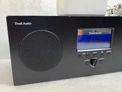 Tivoli Audio Music System Three Bluetooth Alarm Clock Radio-Black