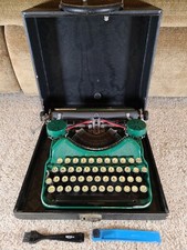 Vintage Green Corona Typewriter In Case Victoria Racimo celebrity writer actor thumbnail