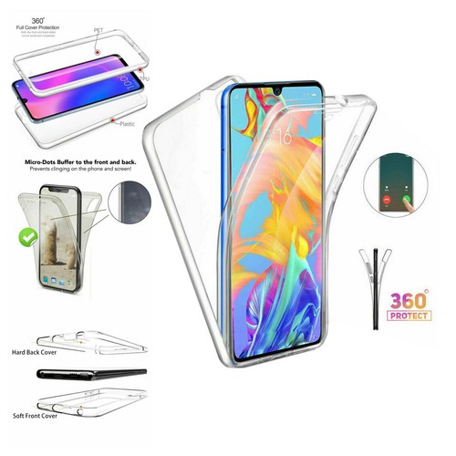 For Samsung Galaxy A71 360 Case 360 Full Body Protection Front Back Clear Cover - Picture 1 of 24