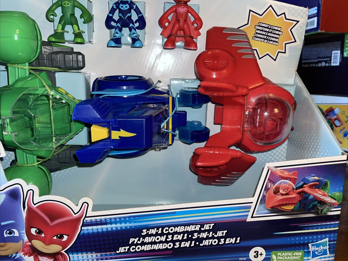 PJ Masks 3-in-1 Combiner Jet Combines 3 vehicles Cat-Car