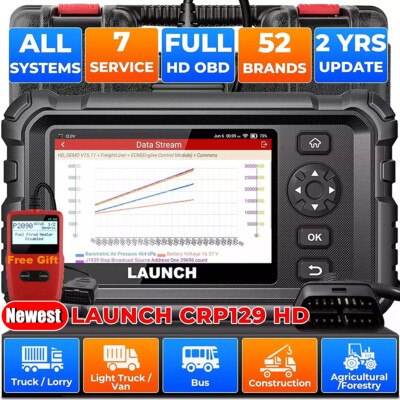 LAUNCH CRP129HD Heavy Duty Truck Diesel Scanner Diagnostic DPF Speed Limit Adjus