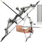 16Inch Mini Compound Bow Arrows Set 16lbs Pocket Bow Archery Shooting Toy Gift
