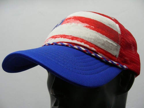 USA FLAG - Americana - YOUTH SIZE (14+) Adjustable SNAPBACK Baseball Cap Hat! - Picture 6 of 10