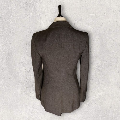 Chaqueta a medida gris carbón M&S para mujer, blazer, negocios, oficina Reino Unido 6 - Imagen 3 de 4