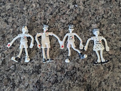 RARE 1985 1988 Vintage 5'' Fido Dido 7up Figure Bendable Bendy Valentine's Lot