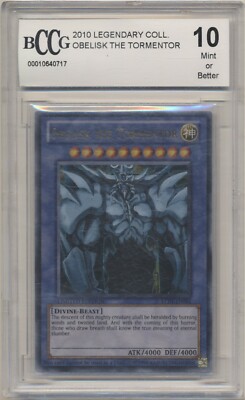 BCCG 10 Yugioh Ultra Rare Obelisk the Tormentor LC01-EN001 MINT