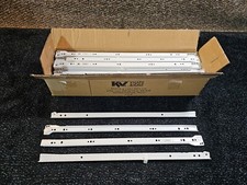  QTY 20 PAIRS KV 1805T WH 550, 22" L 3/4 Ext Bottom/Side Mount Drawer Slide