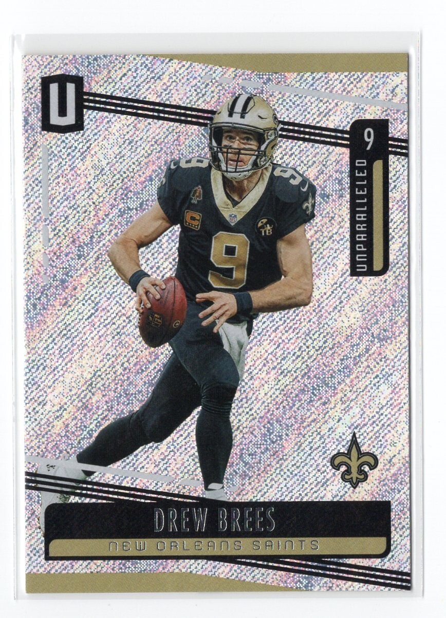 Football Card - 2019 Drew Brees 126 - New Orleans Saints Panini Unparalleled