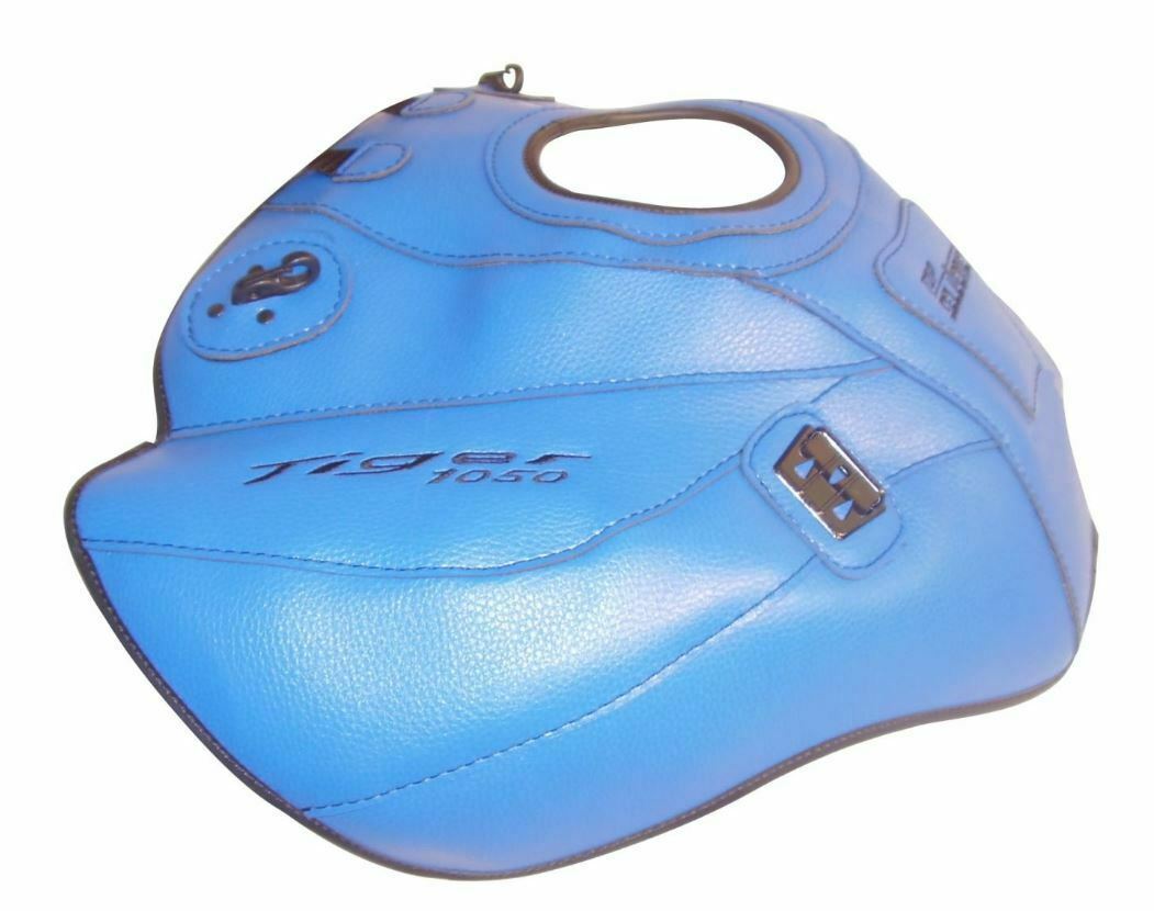 Tapis réservoir bleu Triumph Tiger 1050 pour masquer les rayures
