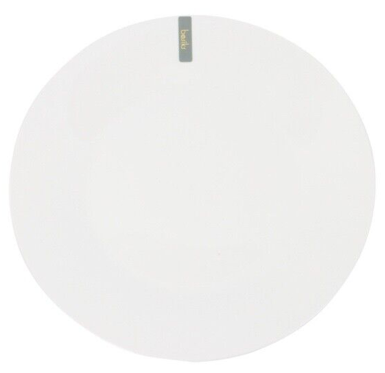 basiks Dinner Plate Serving Porcelain Microwave Dishwasher Safe 10.5"" - White