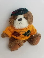 Pickford Bears Brass Button Collectables Augie The Dog Plush 8" Vintage 1997