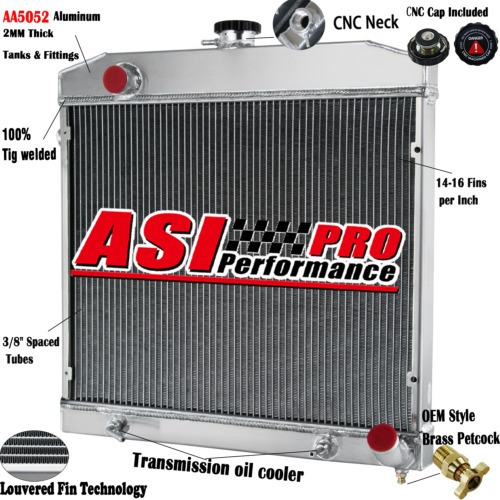 3 Row Radiator For 68-73 1969 Mercedes Benz S-Class W108 W109 280SE 280SEL 300 - Picture 1 of 9