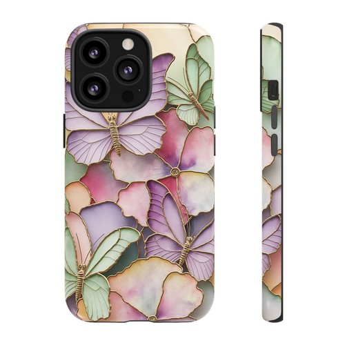 Pastel Butterfly Phone Case, Spring Floral Phone Cover, 3D Design | X72 - 第 98/272 張圖片