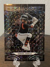 2023 Panini Chronicles - Samuel Zavala Obsidian Blue Finite #27  1/1  ONE OF ONE