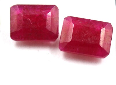 Fresh Offer 27.15 Ct Gorgeous Emerald Shape Certified Burma Red Ruby Gemstone MS