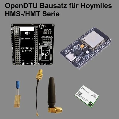 WISPR Open DTU Bausatz DIY Hoymiles HMS HMT mit Platine ESP32 CMT2300A & Antenne Ahoy