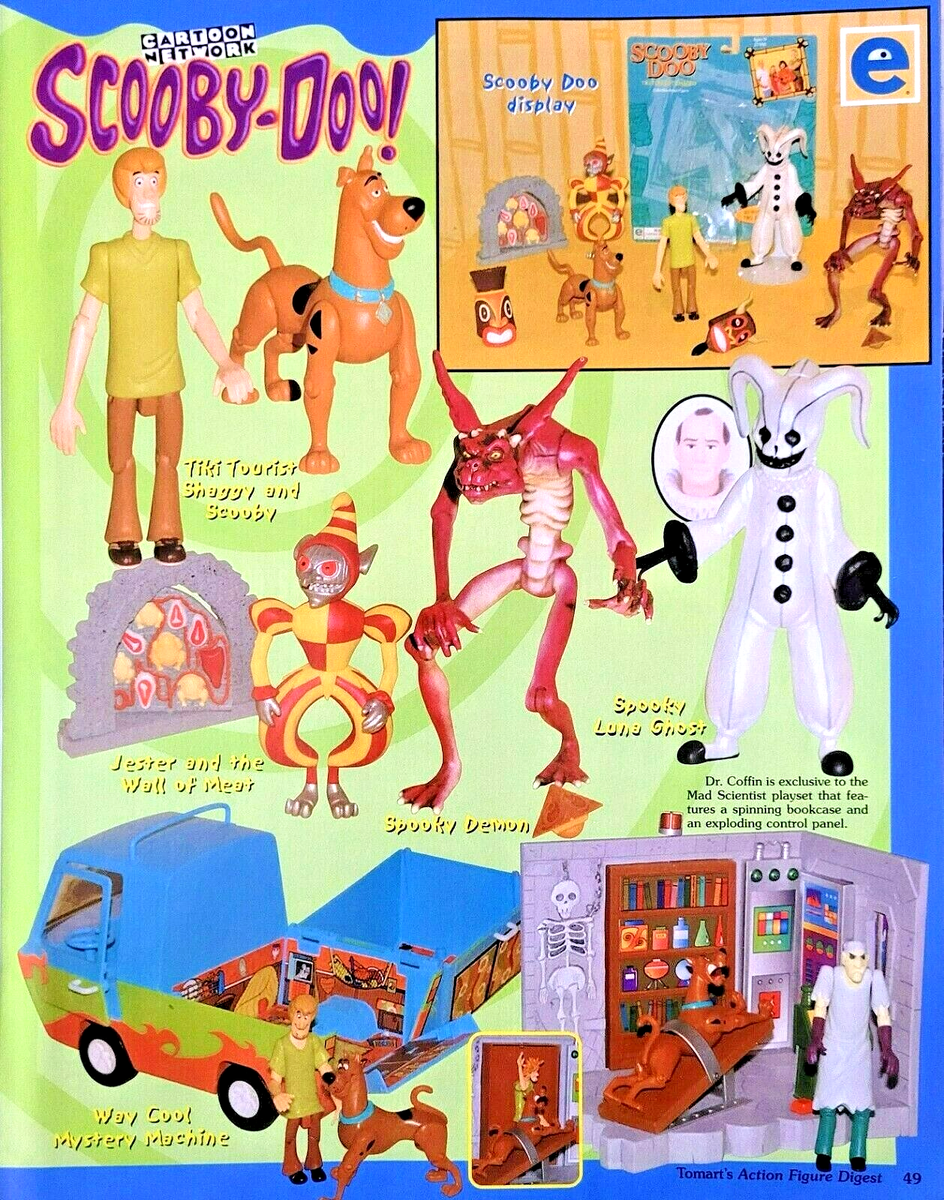 RARE! 2002 Cartoon Network SCOOBY DOO Action Figures Toys = Paper