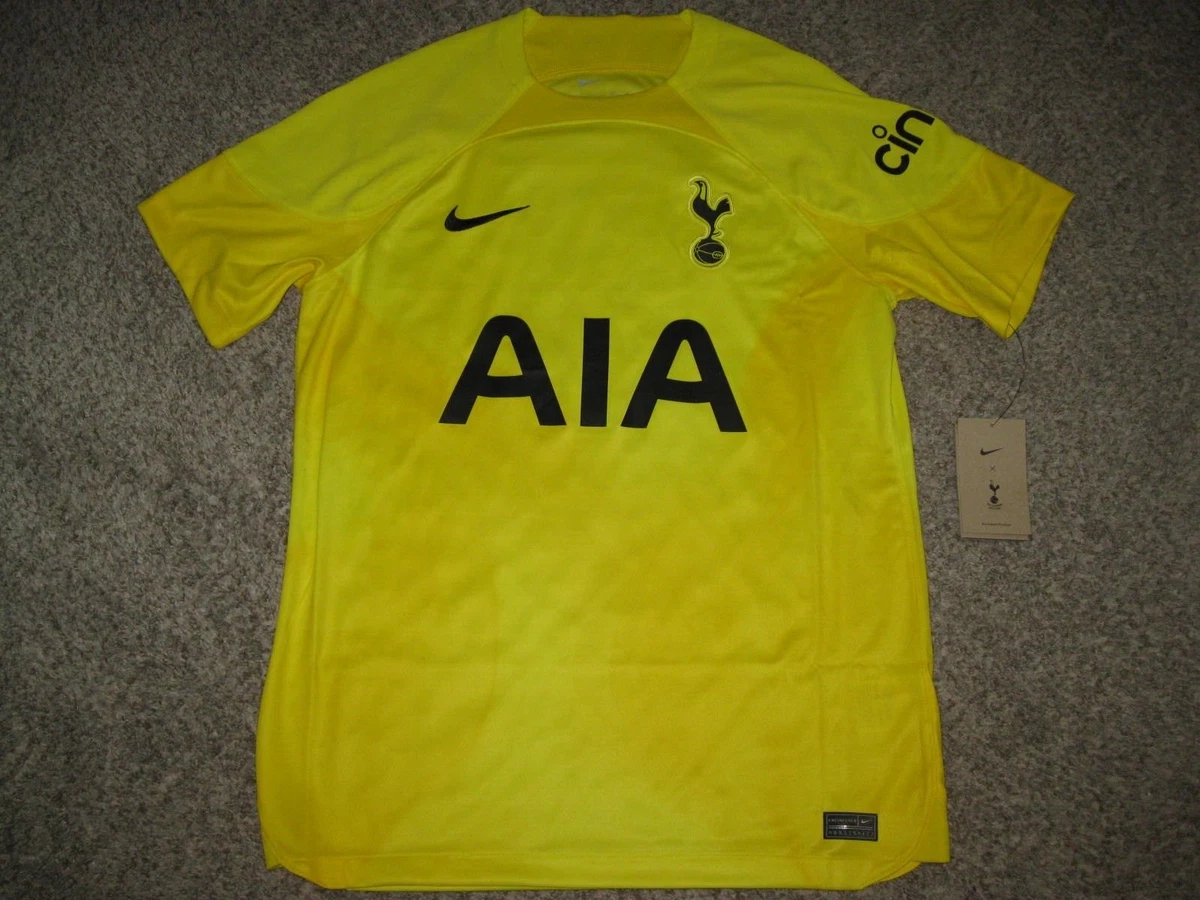 Tottenham Hotspur 2022 Mens Medium Yellow Nike Goalkeeper Jersey