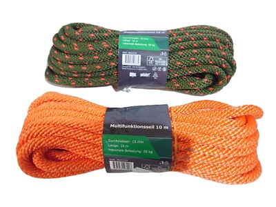 Mehrzweckseil Multifunktion 10 m - Durchmesser 15 mm - Outdoor Campen etc.