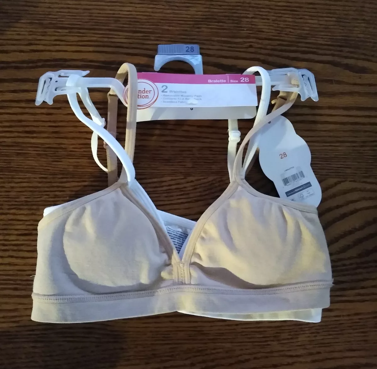 Wonder Nation Girls Bra Size 28 NEW 2 pack