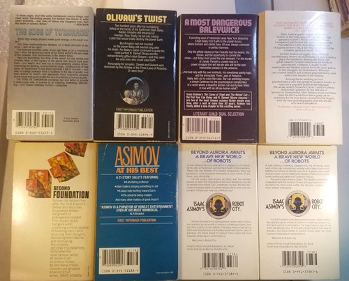 Isaac Asimov Lot of 8 Vintage Paperback Science Fiction Books Varied Conditions - Picture 4 of 4