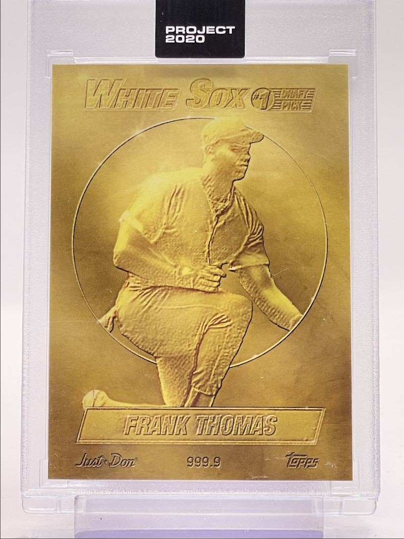 FRANK THOMAS 2020 TOPPS PROJECT 2020 1990 TOPPS BY DON C Q6456