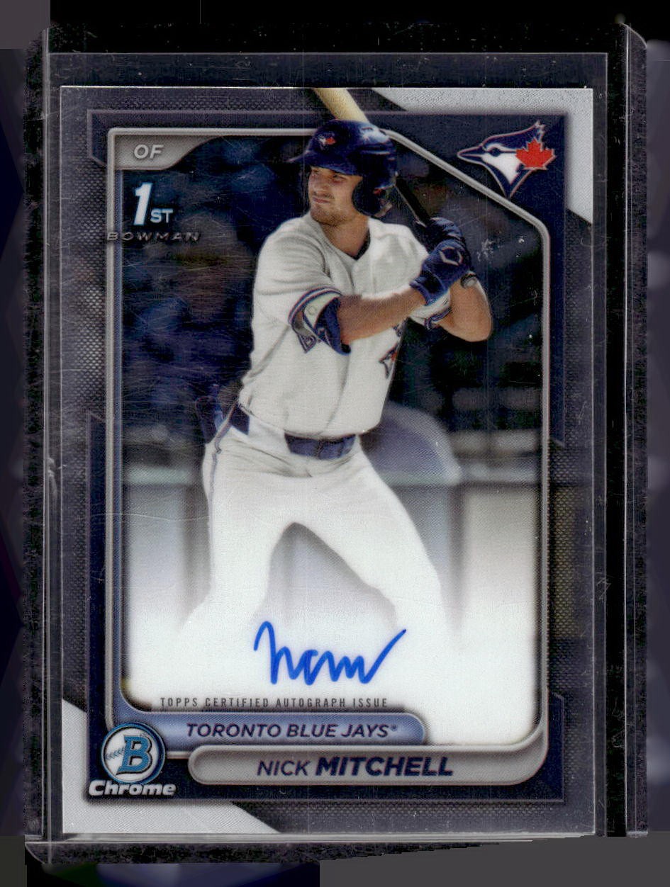 2024 Bowman Draft #CPA-NMI Nick Mitchell Chrome Prospect Autographs