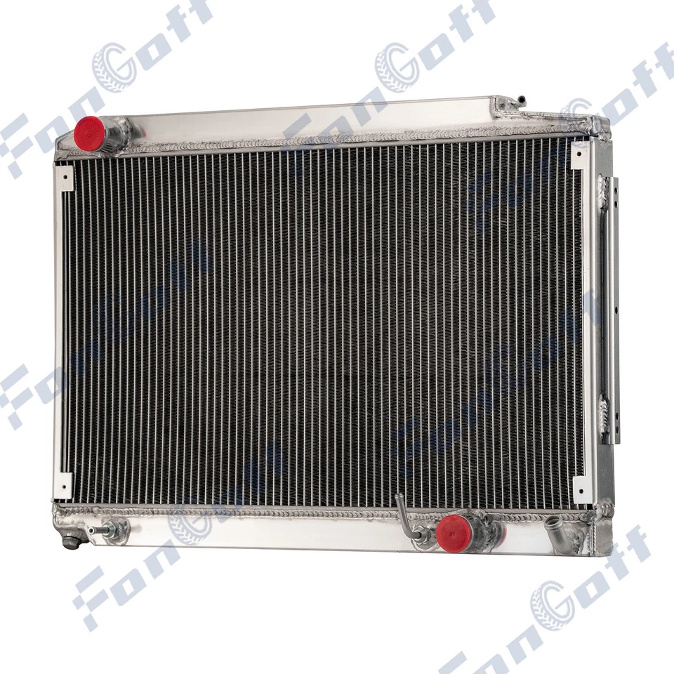 Radiador de 2 fileiras ajuste 75-1980 Mercedes-Benz 450SL 1975-79 450SLC/1981 380SL 380SLC - Imagem 2 de 4