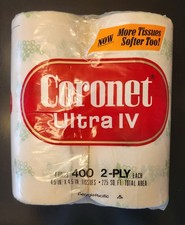 Coronet 1970's Vintage Bathroom Toilet Paper / Tissue - Sealed Package