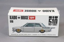 KAIDO HOUSE x MINI GT 1/64 Datsun 510 Pro Street Greddy Pearl White KHMG016