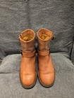 COACH Women's TARA Biker Studded Boots w/buckles: Brown Leather: Size 7.5