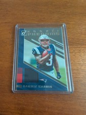 2019 Donruss Rookie Phenoms Jersey Damien Harris Card #RPJ-9 Blue & Red Card. rookie card picture